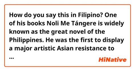  Noli Me Tangere: Uma Sinfonia de Resistência e Esperança nas Filipinas